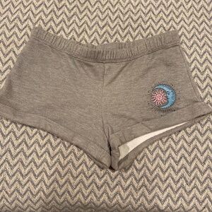 Modern Lux Sun & Moon Graphic Shorts – Gray, Size Small
